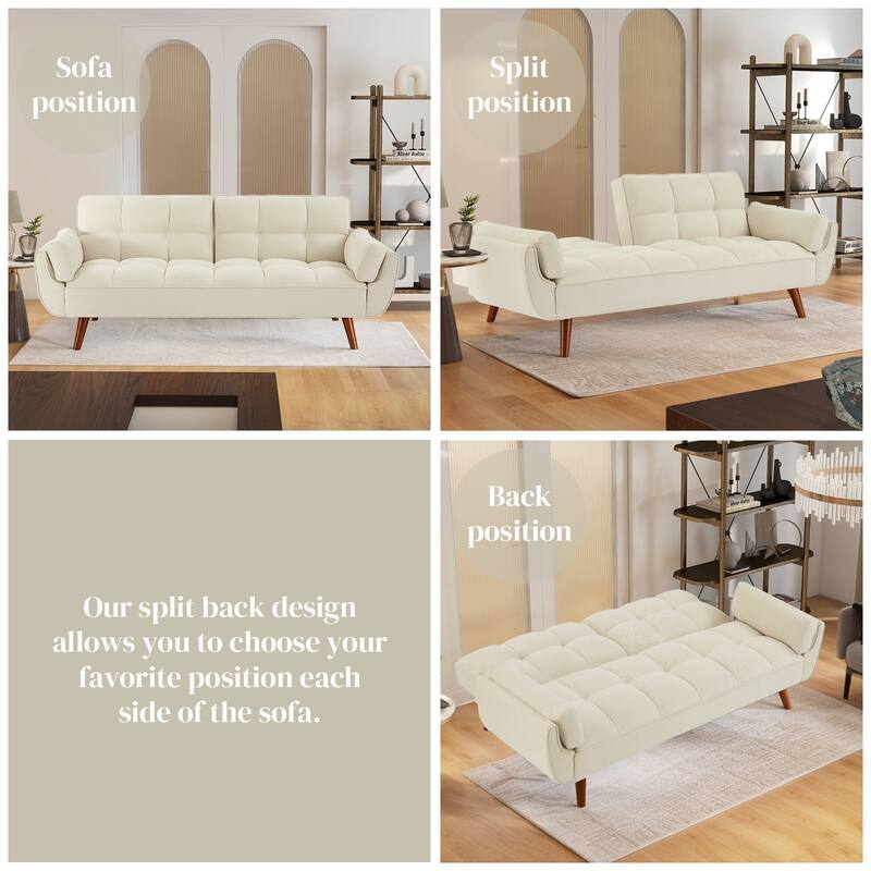 Sofa Couch for Living Room, Loveseat Sofa Futons for Small Space,Bedroom,Apartment,Studio