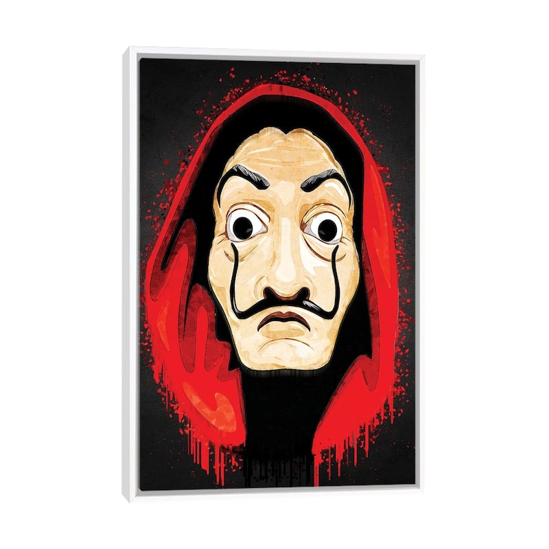 iCanvas "Money Heist" by Gab Fernando Framed Canvas Print - White - 26x18