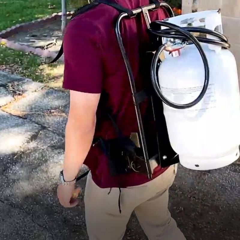 Flame King Alice Frame Backpack Carrier for 10LB Propane Cylinder