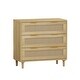 preview thumbnail 4 of 6, 31.50"3-Drawers Rattan Storage Cabinet Rattan Drawer,for Bedroom,Living Room,Dining Room