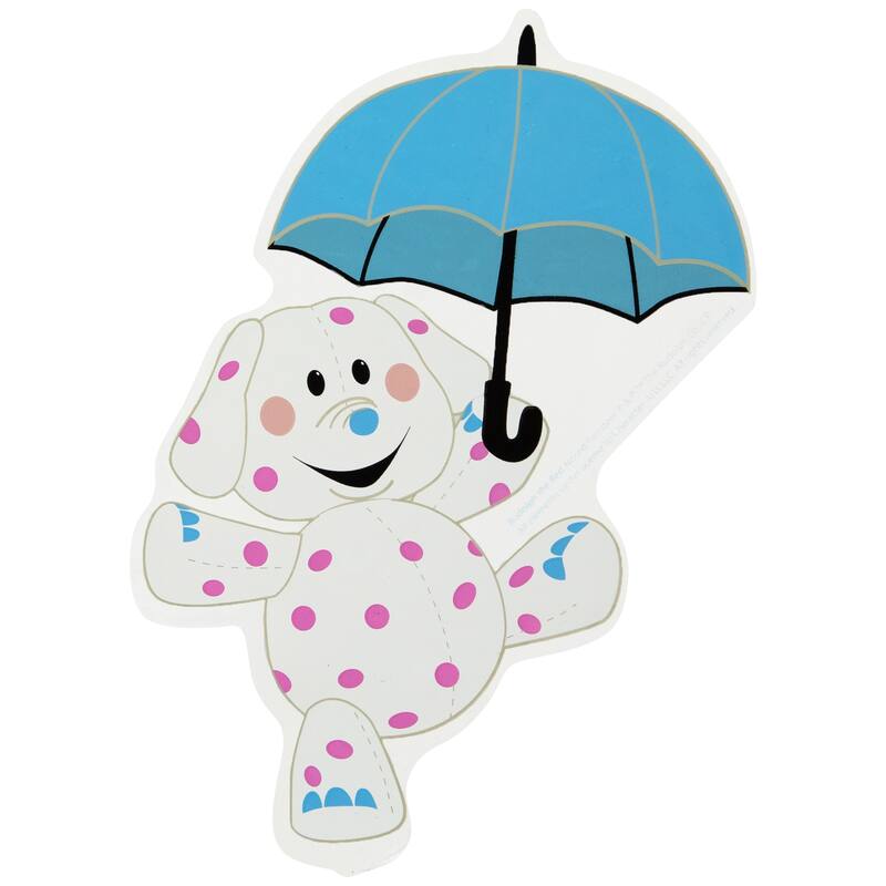 Spotted Elephant Misfit Double Sided Gel Christmas Window Cling decor