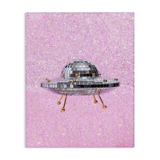 Stupell Disco Patterned UFO Canvas Wall Art Design By LISH Creative