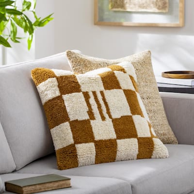 Camlough Hand Knotted Boho Throw Pillow