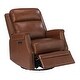 preview thumbnail 28 of 49, Kunibert Multifunctional Genuine Leather Nursery Chair with Metal Swivel Base Set of 2 by HULALA HOME