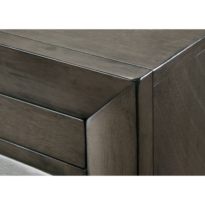 Priscella Gray Bookcase Storage Platform Bed