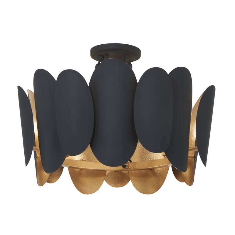 Minka Lavery 1417 Vailen 7 Light 20" Wide Semi-Flush Ceiling Fixture