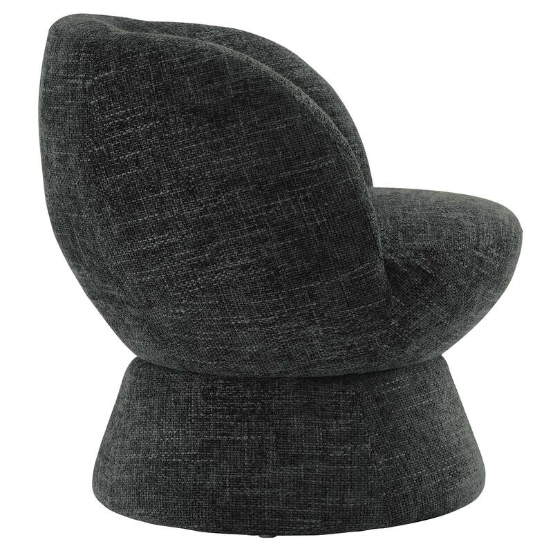 Vesta Chenille Fabric Upholstered Swivel Chair