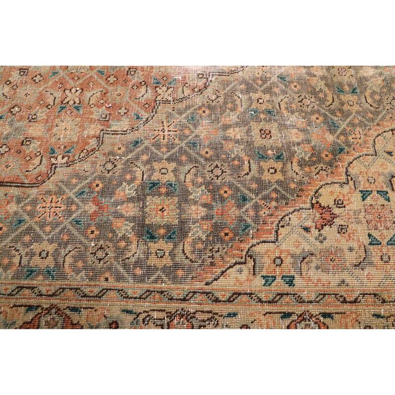 ECARPETGALLERY Hand-knotted Antalya Vintage Dark Grey Wool Rug - 6'3 x 8'11