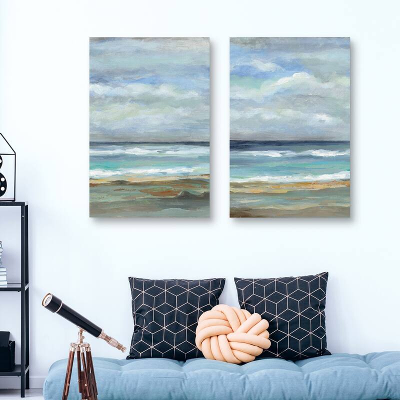 Seashore VII, Seashore VIII by Silvia Vassileva Canvas Art Prints