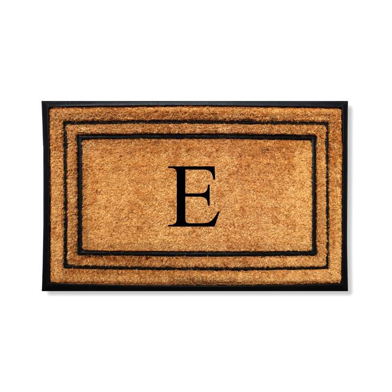 A1HC Natural Coir & Rubber Door Mat, Heavy Duty, Dirt Trapping, Long-Lasting Entrance Doormats,Thick & Durable Outdoor Entry Mat - 30" X 60" - E