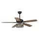 preview thumbnail 10 of 12, 52" Farmhouse Wood 5-Blade LED Ceiling Fan with Remote