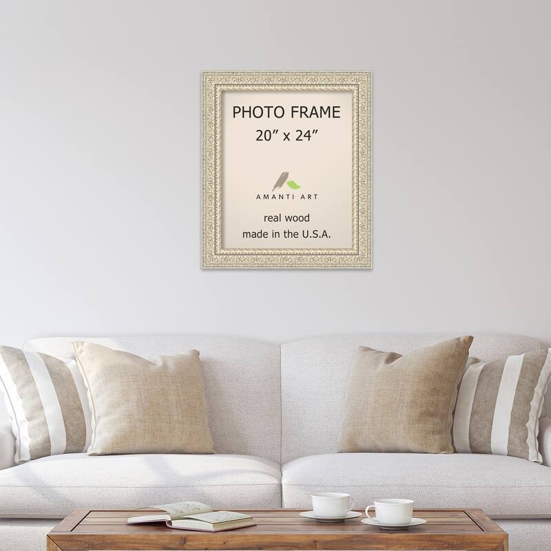 Fair Baroque Cream Ornate Raised Pattern Picture Frame