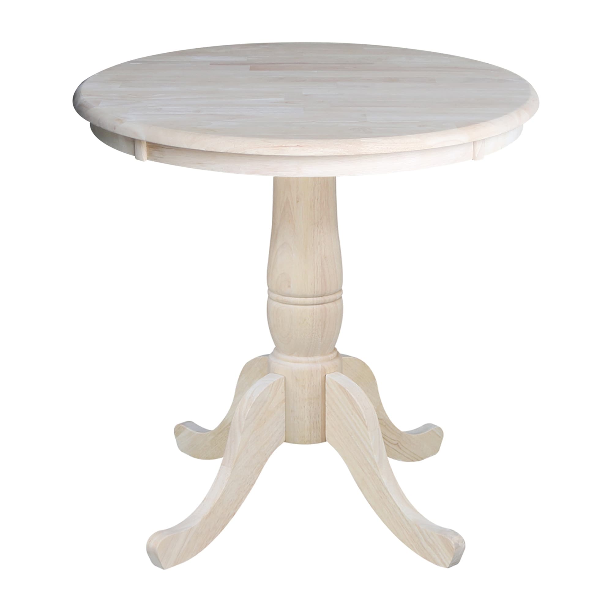 International concepts round new arrivals top pedestal table