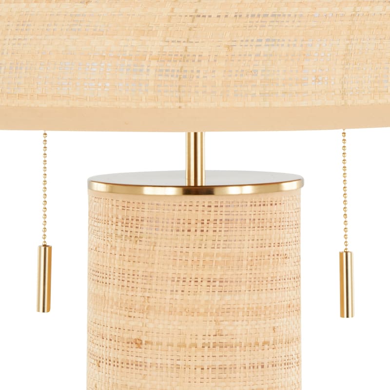 The Curated Nomad Leah 29" Rattan Table Lamp