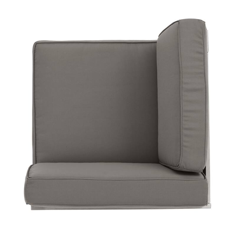 Cape Coral Outdoor 11 Seater Aluminum U-Shaped Sofa Sectional by Christopher Knight Home