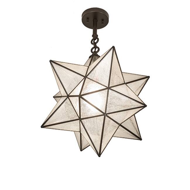 Meyda Tiffany 249905 Moravian Star 21" Wide Semi-Flush Ceiling Fixture