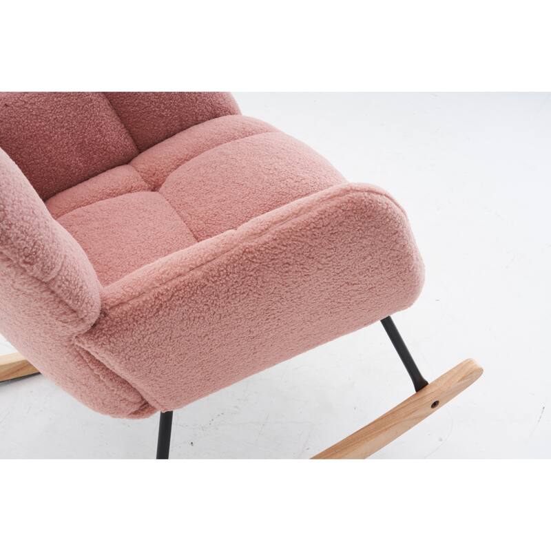 Teddy Fabric Upholstered Rocking Chair