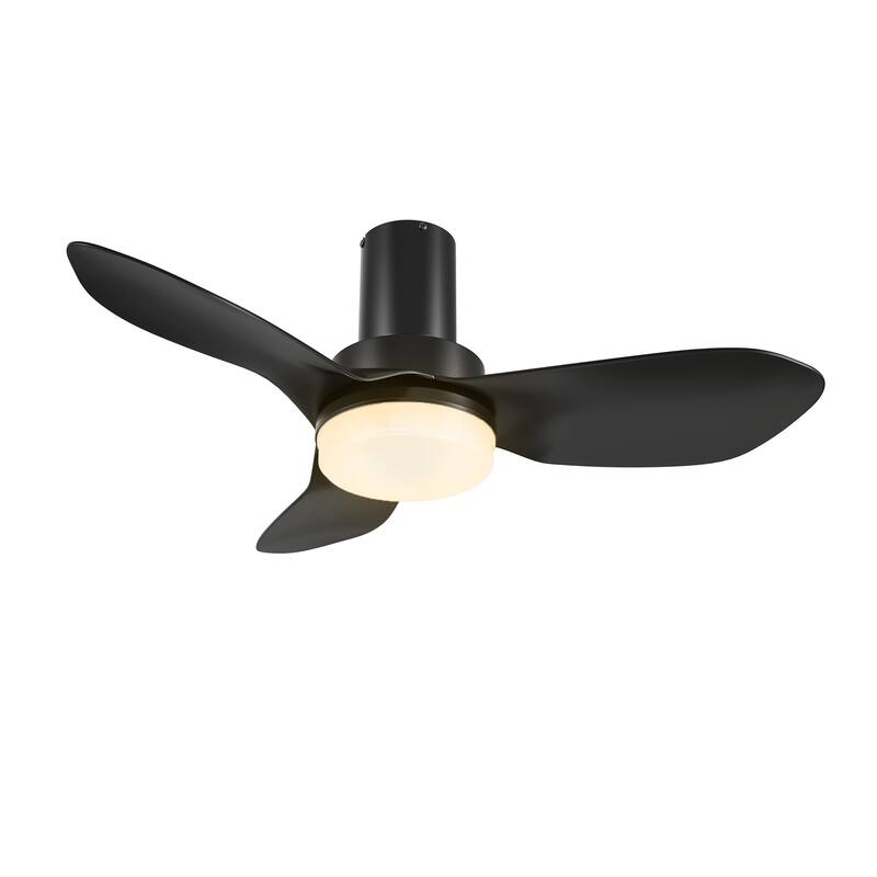 CARRO Haddington 36" ABS 3-Blade Indoor Ceiling Fan with Light and Remote Control - N/A