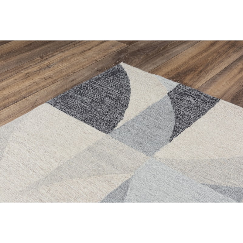 Alora Decor Midland Geometric Hand-tufted Wool Rug