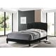 preview thumbnail 8 of 14, Best Quality Furniture Upholstered Button Tufted Panel Bed Black - Full