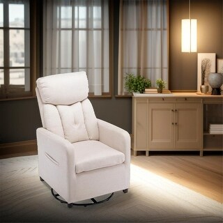Fabric Swivel Rocking Chair Gilder Chair - Bed Bath & Beyond - 39655801