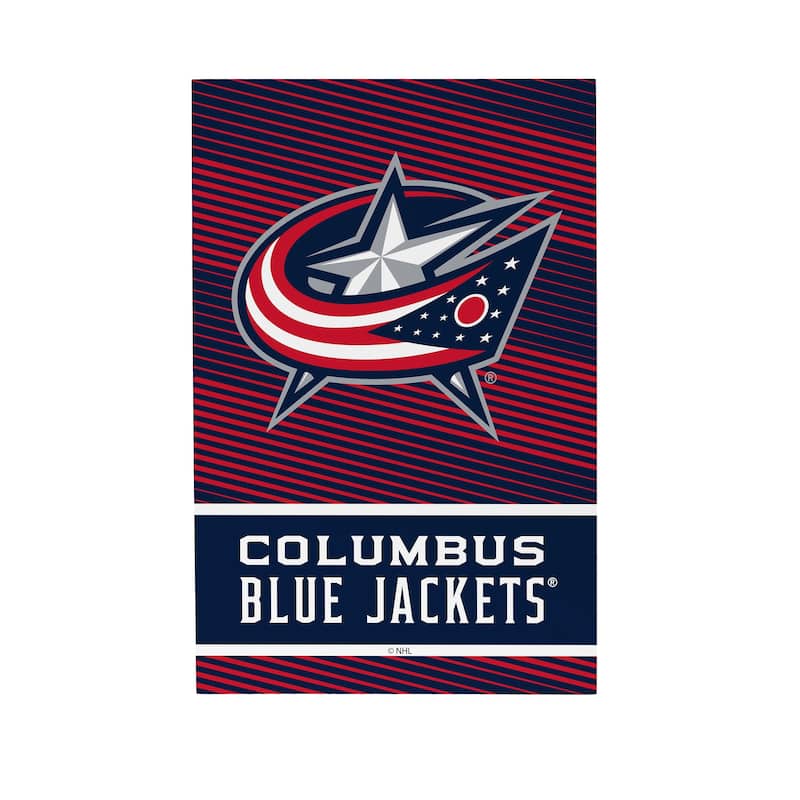 Columbus Blue Jackets Wooden Tabletop Mantel Shelf Sign