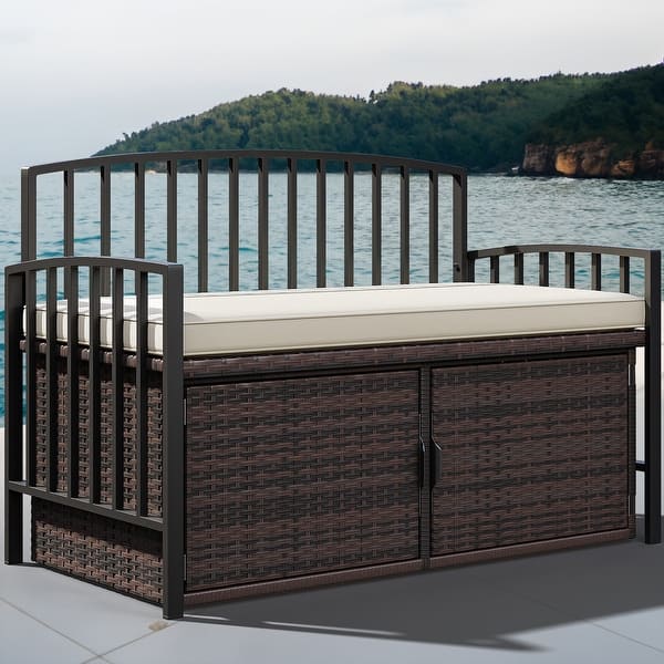 Moasis 70 Gallon Outdoor Storage Bench Bed Bath & Beyond 38271379
