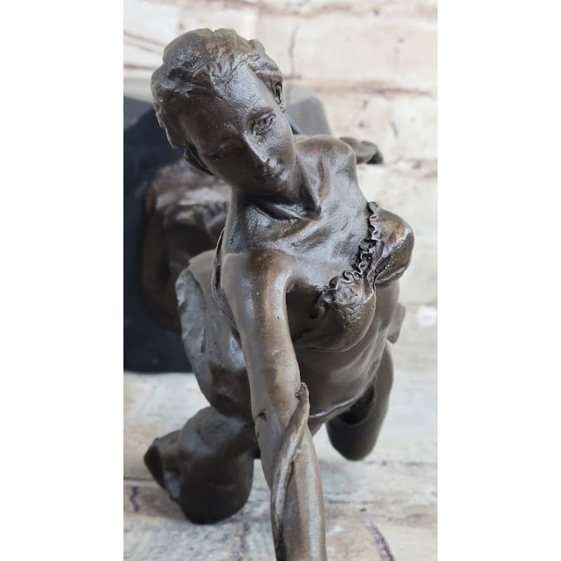 Female Dancer Art Deco Bronze Chiparus Tribute Bronze Sculpture Statue Figure