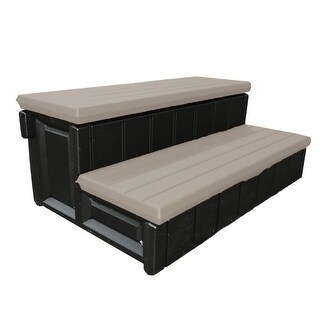 Confer Leisure Accents 36 Inch Deluxe Patio Long Hot Tub Spa Step, Portabello - 14.35