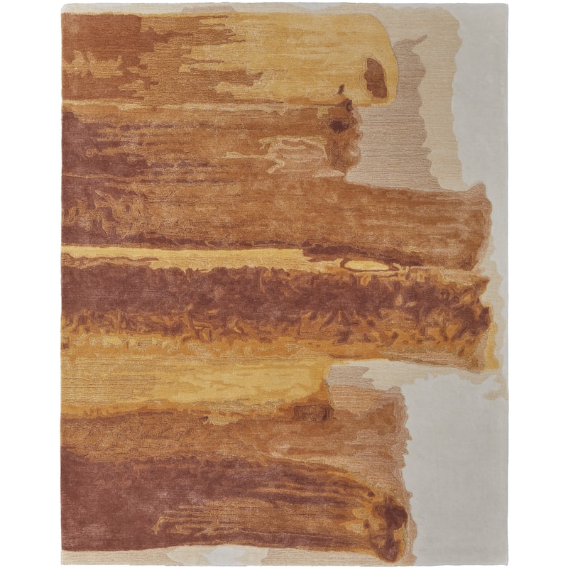 HomeRoots Abstract Industrial Rectangle Area Rug