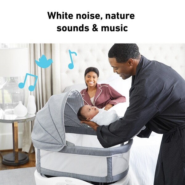 Graco Sense2Snooze Bassinet with Cry Detection Technology, Ellison