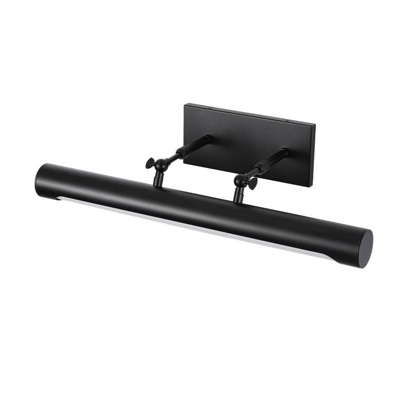 23.6" 1-Light Modern Gold/Black Adjustable Cylinder Wall Mounted LED Picture Light/Vanity Light for Bathroom, Bedroom