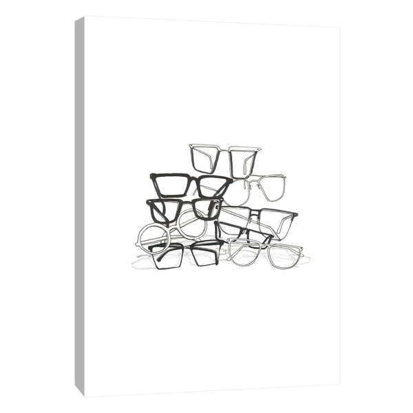 PTM Images 9-105658 PTM Canvas Collection 10" x 8" - "Glasses Jumble 3" Giclee Abstract Art Print on Canvas