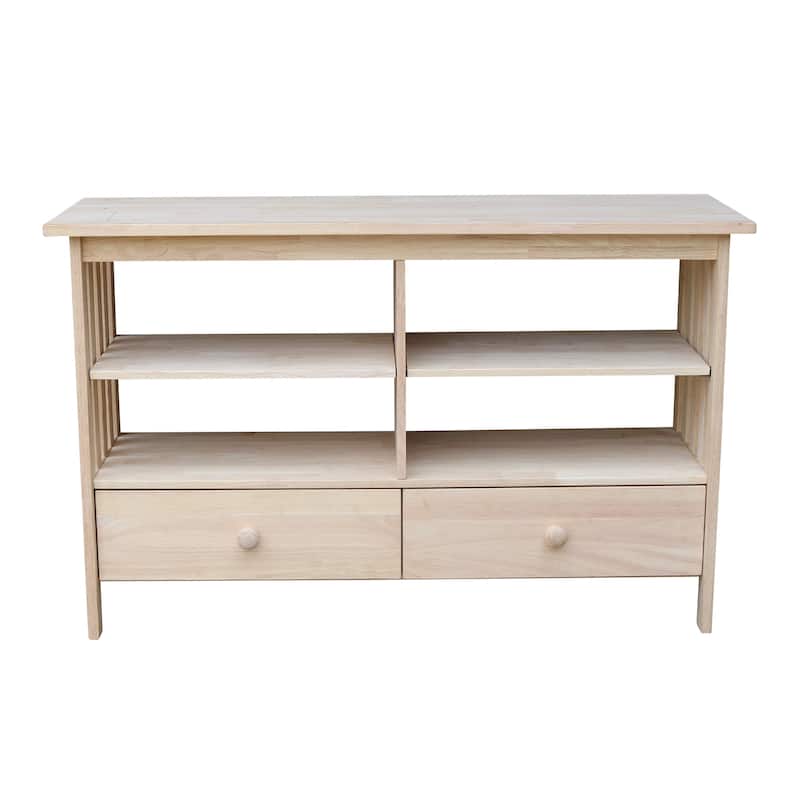 Solid Parawood Mission Entertainment Stand