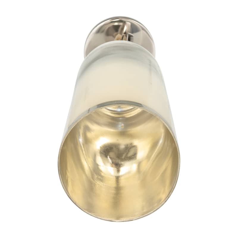 Sagebrook Home Glass Vase With Metal Base Stone