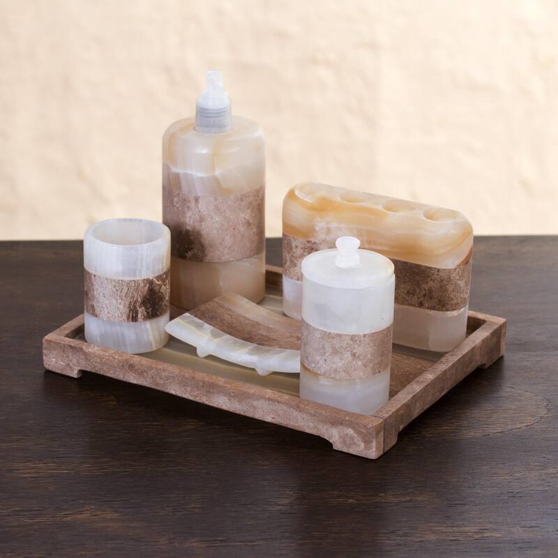 Handmade Nature s Bath Onyx bath set (Mexico )