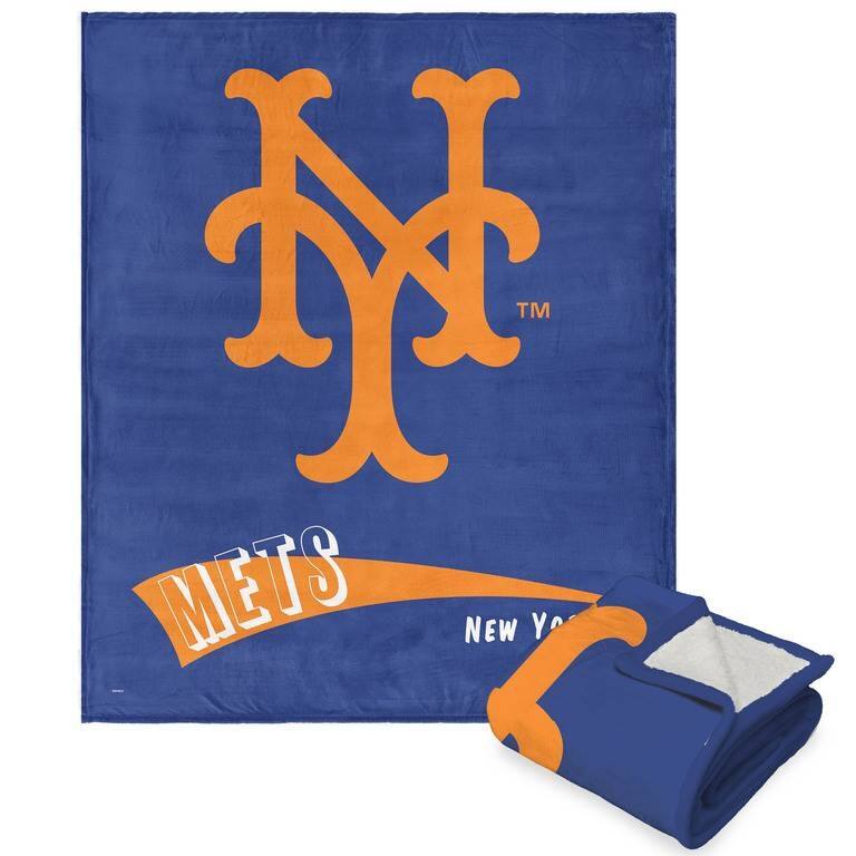 MLB CC Throwback Silk Touch Sherpa Throw Blanket