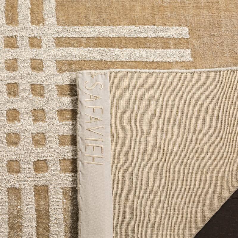 SAFAVIEH Handmade Mirage Shinar Modern Abstract Viscose Rug