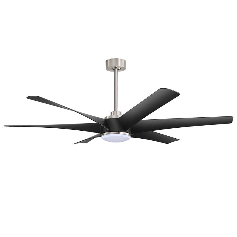 65-in Indoor Large LED Ceiling Fan with Light Remote (6-Blade)
