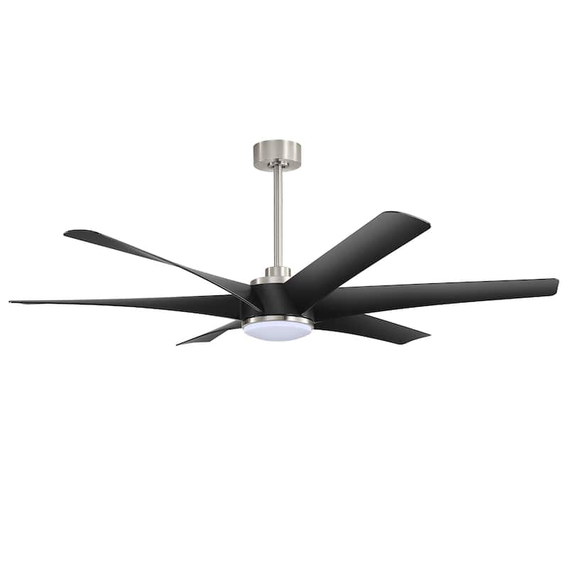 65 in. Integrated LED Indoor 6-Blade Ceiling Fan with Light and Remote Control Included