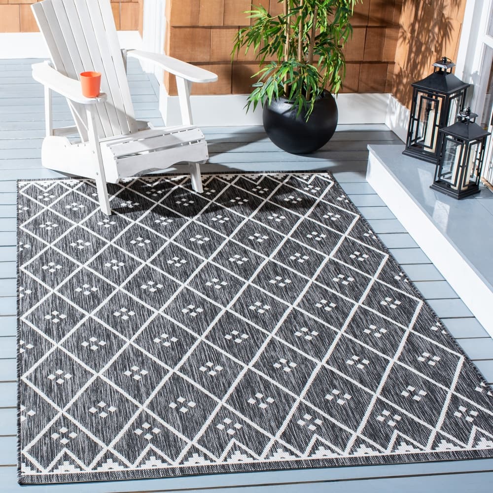 SAFAVIEH Courtyard Mauriceta Indoor/ Outdoor Waterproof Patio Backyard Rug