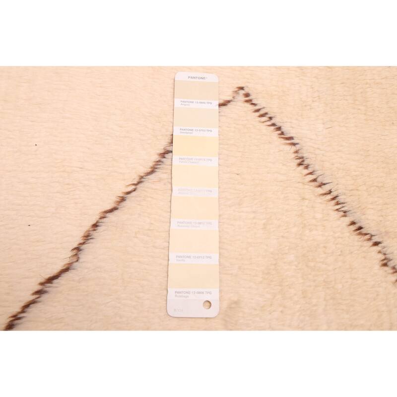 ECARPETGALLERY Hand-knotted Pak Finest Marrakesh Cream Wool Rug - 6'10 x 9'10