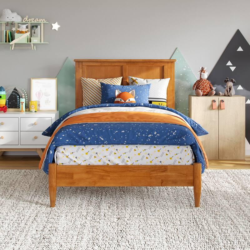 Charlotte Solid Wood Low Profile Platform Bed