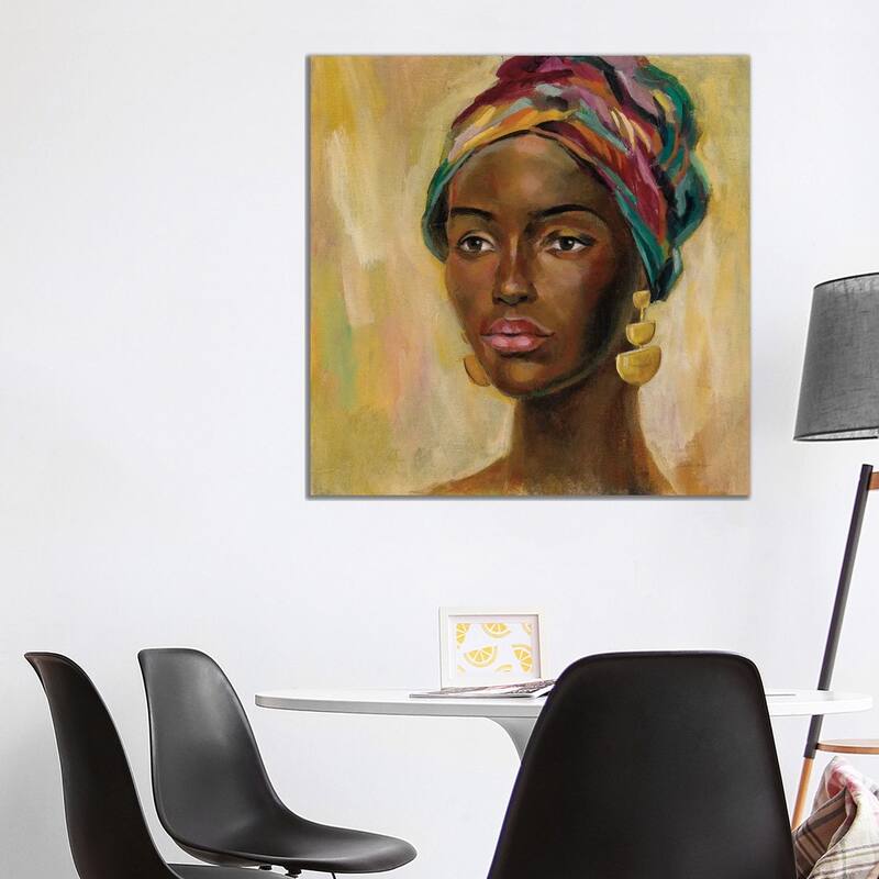 iCanvas "African Face II" by Silvia Vassileva Canvas Print - 37x37x1.5