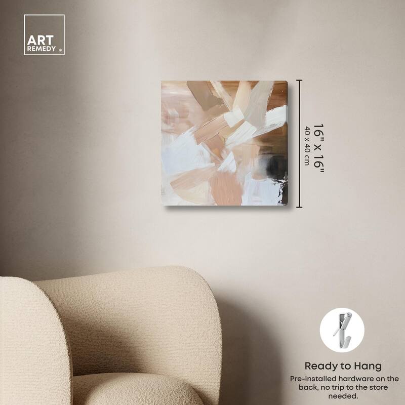 Taupe and Ash II Canvas by Art Remedy, Gallery Wrapped