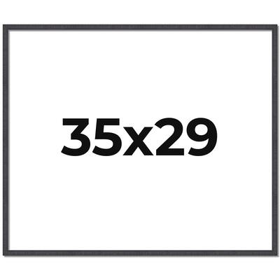 35x29 Frame Brown Solid Wood Picture Frame - Complete Modern Photo