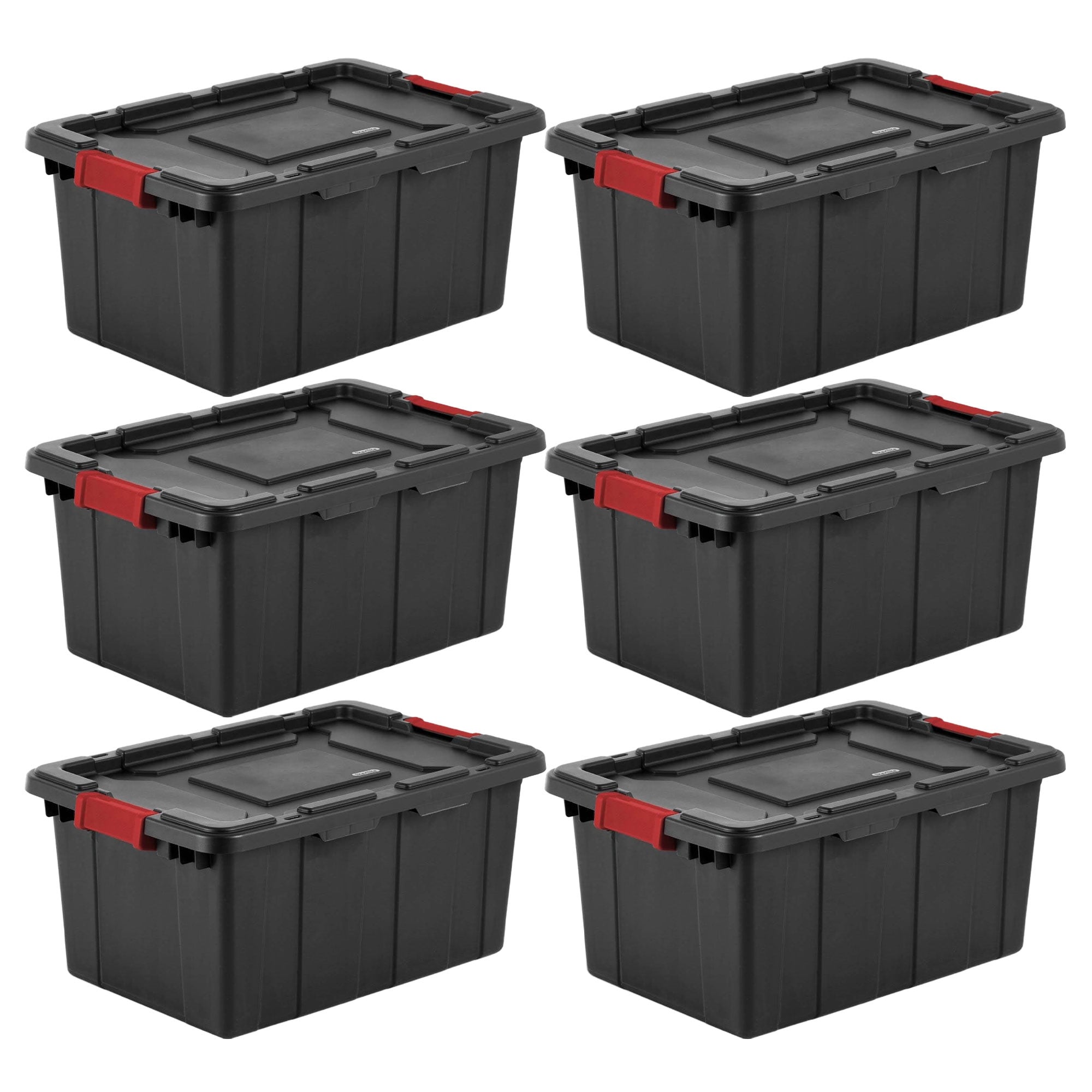 Superio Storage Containers With Wheels (2 Pack), Stackable Large Storage  Containers With Lids, Durable Latches (60 Quart) 