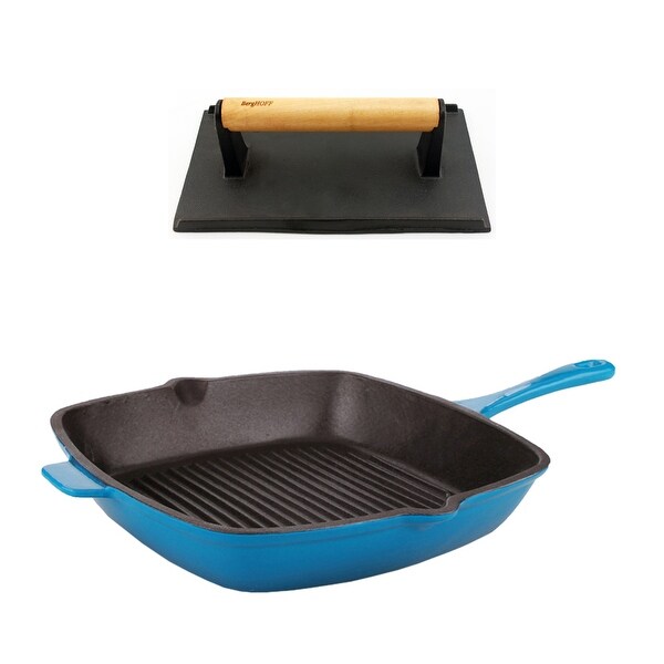 https://ak1.ostkcdn.com/images/products/is/images/direct/6463a5185f0fcf2959c376bc4fc5d0f374610b50/Neo-2pc-Cast-Iron-Grill-Set-Grill-Pan-%26-Bacon-Steak-Press-Blue.jpg