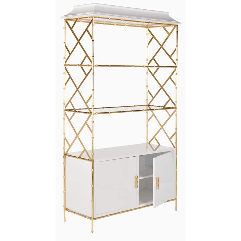 SAFAVIEH Home Adelia Bookshelf - 48"W x 20"D x 85"H
