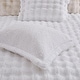 preview thumbnail 32 of 30, 3 Pieces Fluffy Faux Rabbit Fur Comforter Set, Plush Fuzzy Bedding Set for Winter